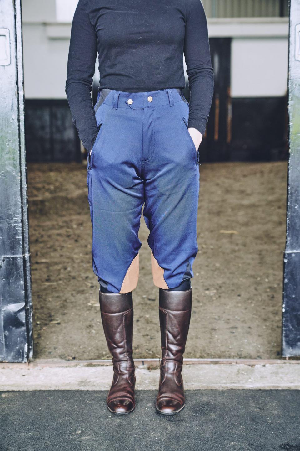 Micro-Stretch Cotton Breeches – Navy