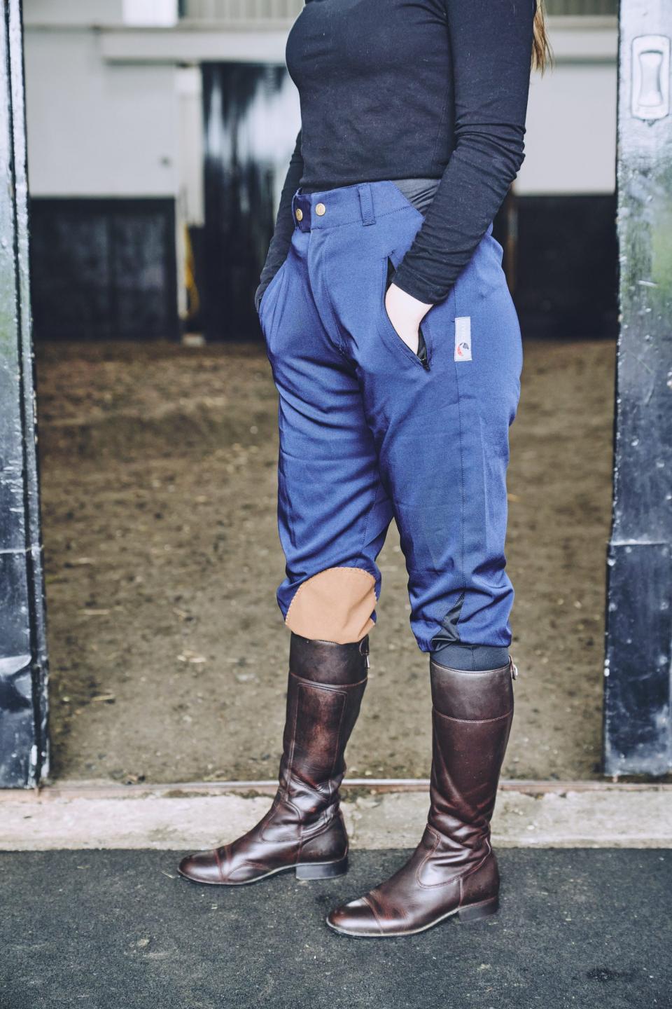 Micro-Stretch Cotton Breeches – Navy