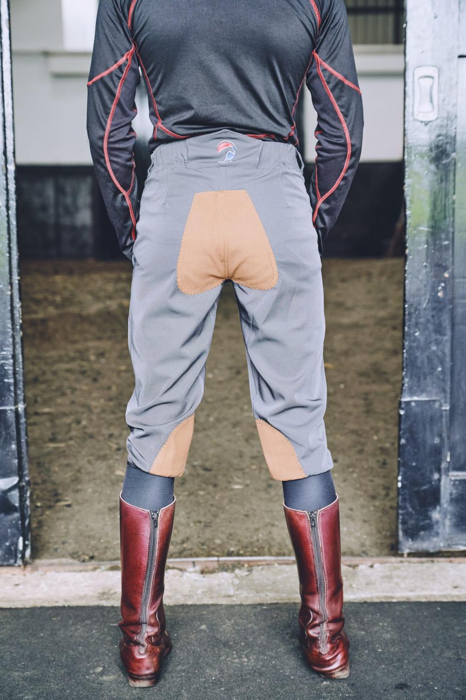 Micro-Stretch Cotton Breeches – Grey