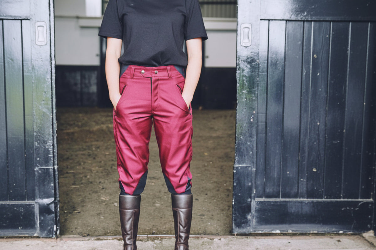 Micro-Stretch Breeches – Red Wine