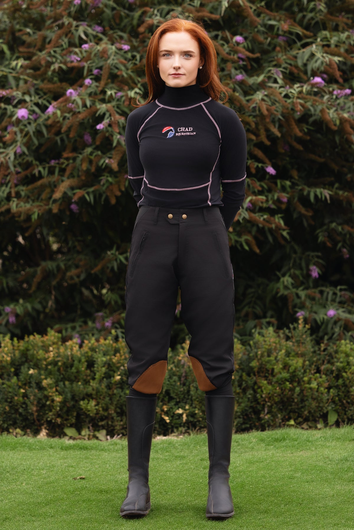 Micro-Stretch Cotton Breeches – Black