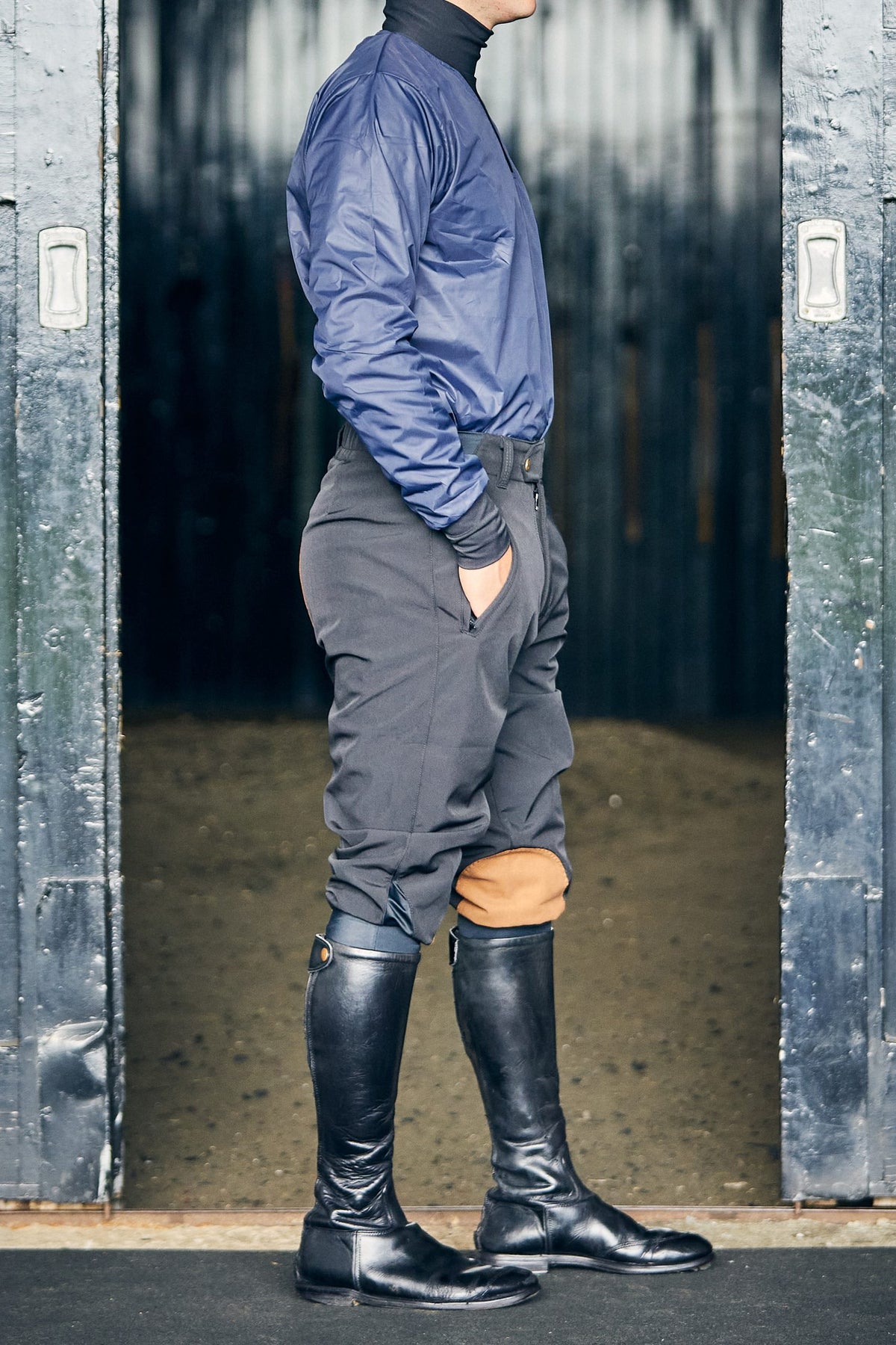 Childrens Softshell Breeches – Black