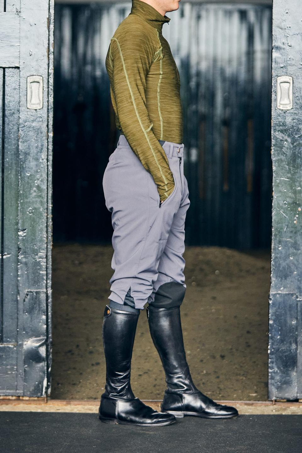 Childrens Softshell Breeches – Grey