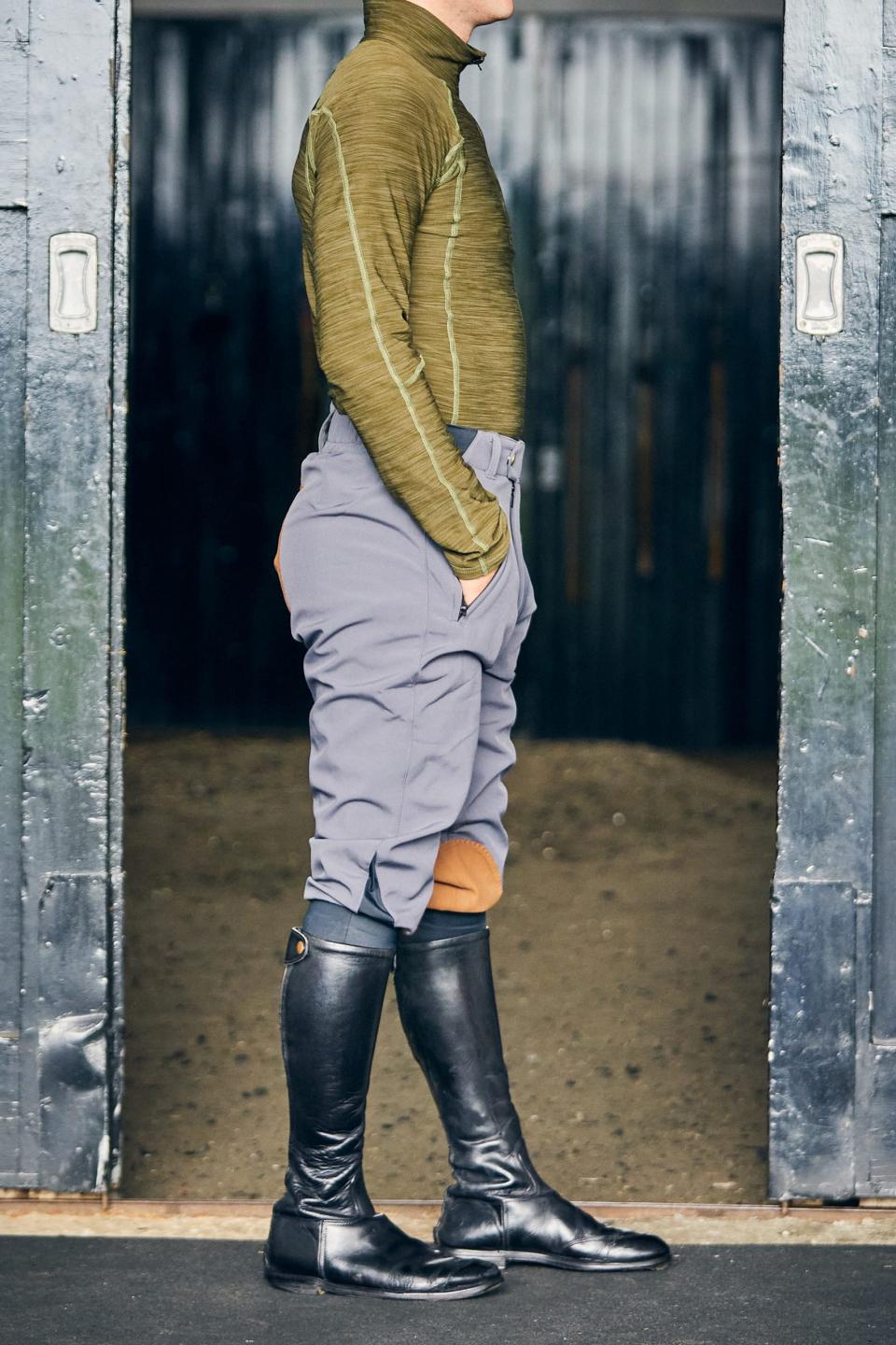 Childrens Softshell Breeches – Grey