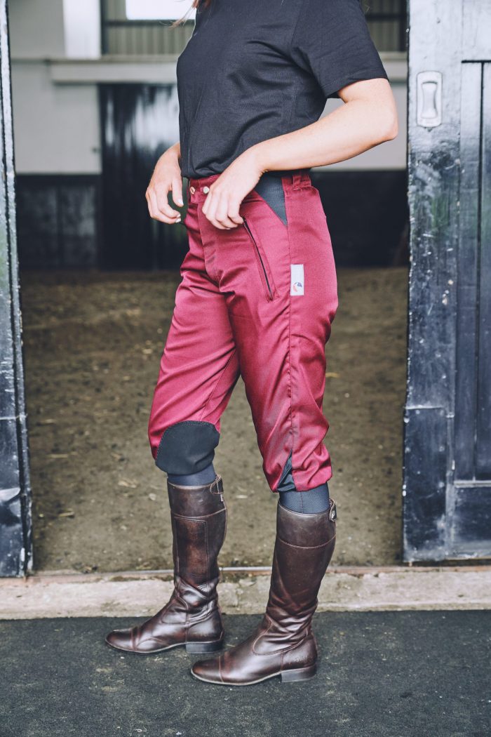 Micro-Stretch Breeches - Red Wine - Image 3