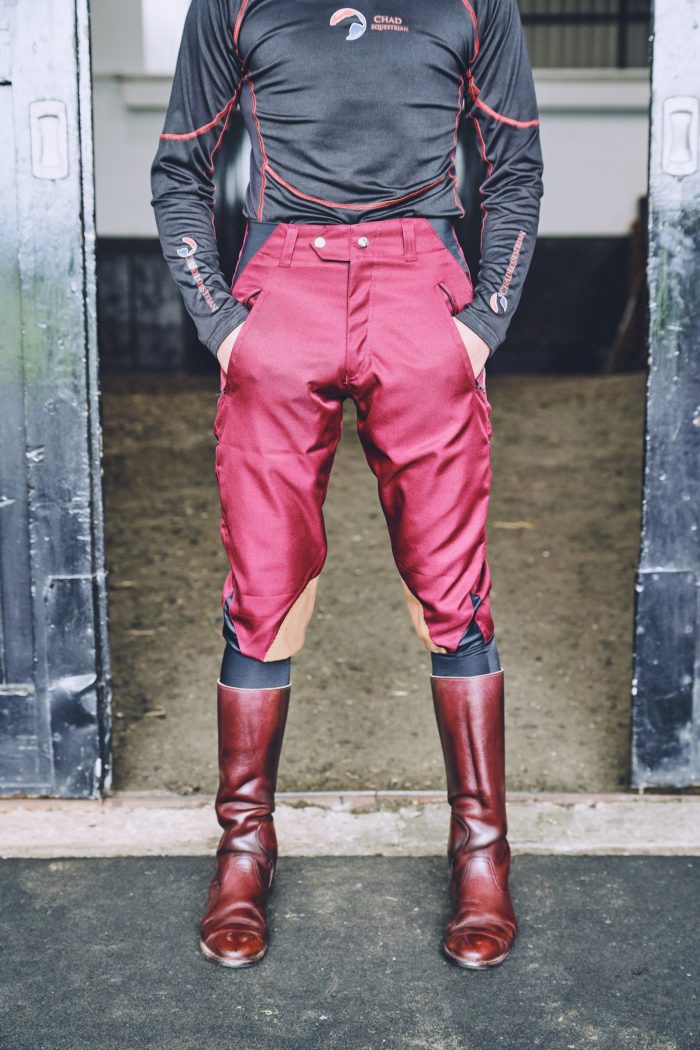 Micro-Stretch Breeches - Red Wine - Image 4