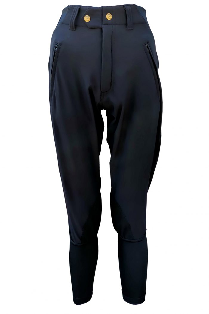 Roubaix Breeches - Black with Black Patches