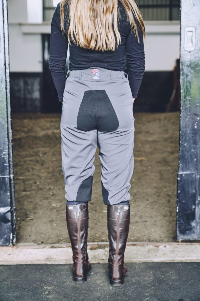 Childrens Micro-Stretch Cotton Breeches - Grey - Image 2