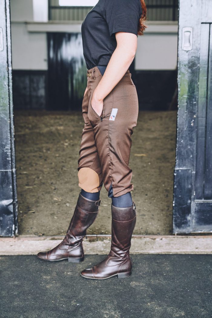 Summer Cotton Micro-Stretch Breeches - Brown - Image 5