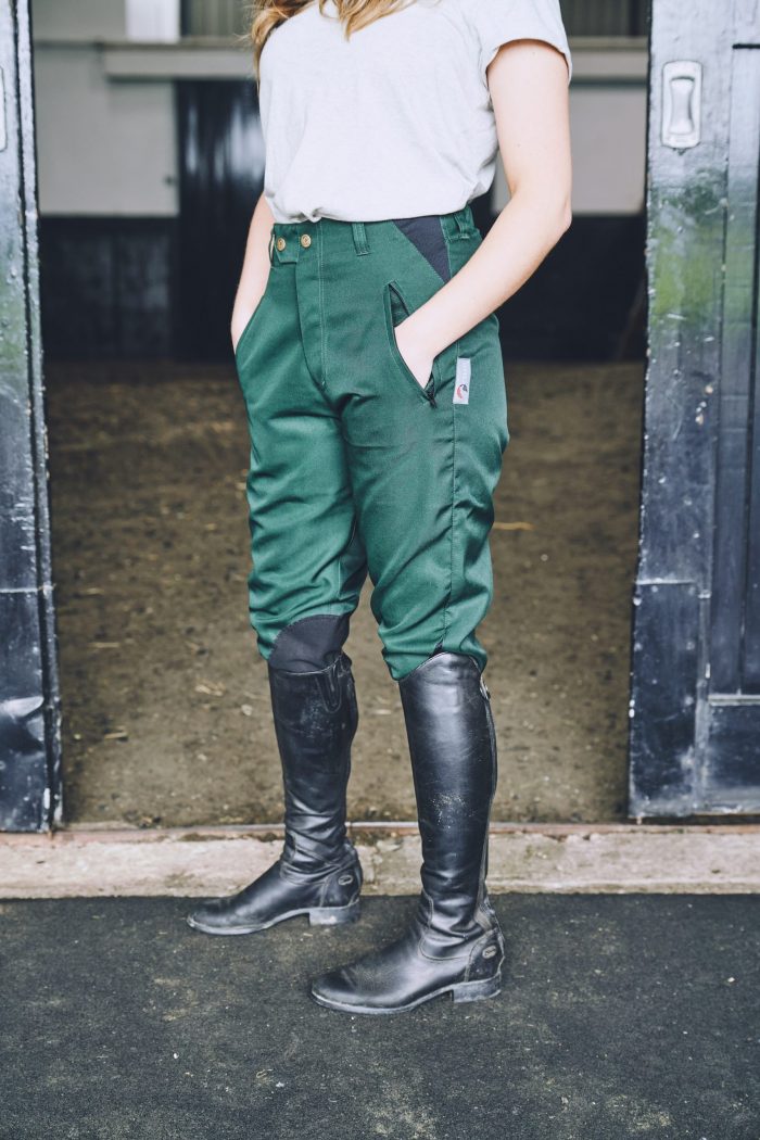 Micro-Stretch Cotton Breeches - Green - Image 2