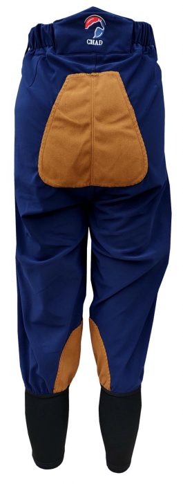 Roubaix Breeches - Navy with Tan Patches - Image 3