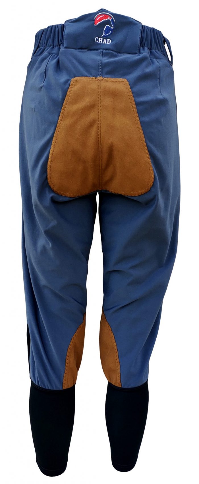 Roubaix Breeches - Grey with Tan Patches - Image 2